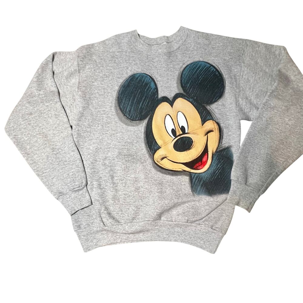 Walt Disney world Mickey Mouse Sketch Double Sided Sweatshirt adult size small